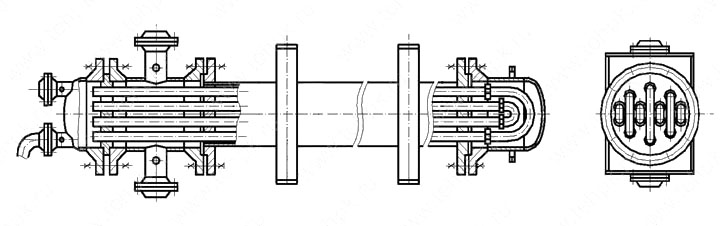 Чертеж теплообменника ТТМ